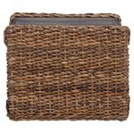 vidaXL Table basse Naturel 45 x 45 x 45 cm Bois de Mahogany Massif