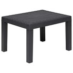 vidaXL Ensemble salon avec coussin 3 Pièces Anthracite PP