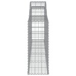 vidaXL Paniers à gabions arqués 11 Pièces 300x30x80/100 cm fer galvanisé