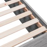 vidaXL Cadre de lit sonoma gris 100x200 cm bois d'ingénierie