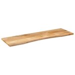 vidaXL Dessus de bureau avec courbe 160x50x2 5 cm manguier massif brut