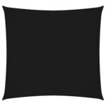 vidaXL Voile de parasol tissu oxford carré 6x6 m noir