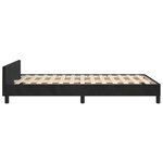 vidaXL Cadre de lit sans matelas noir 120x190 cm velours