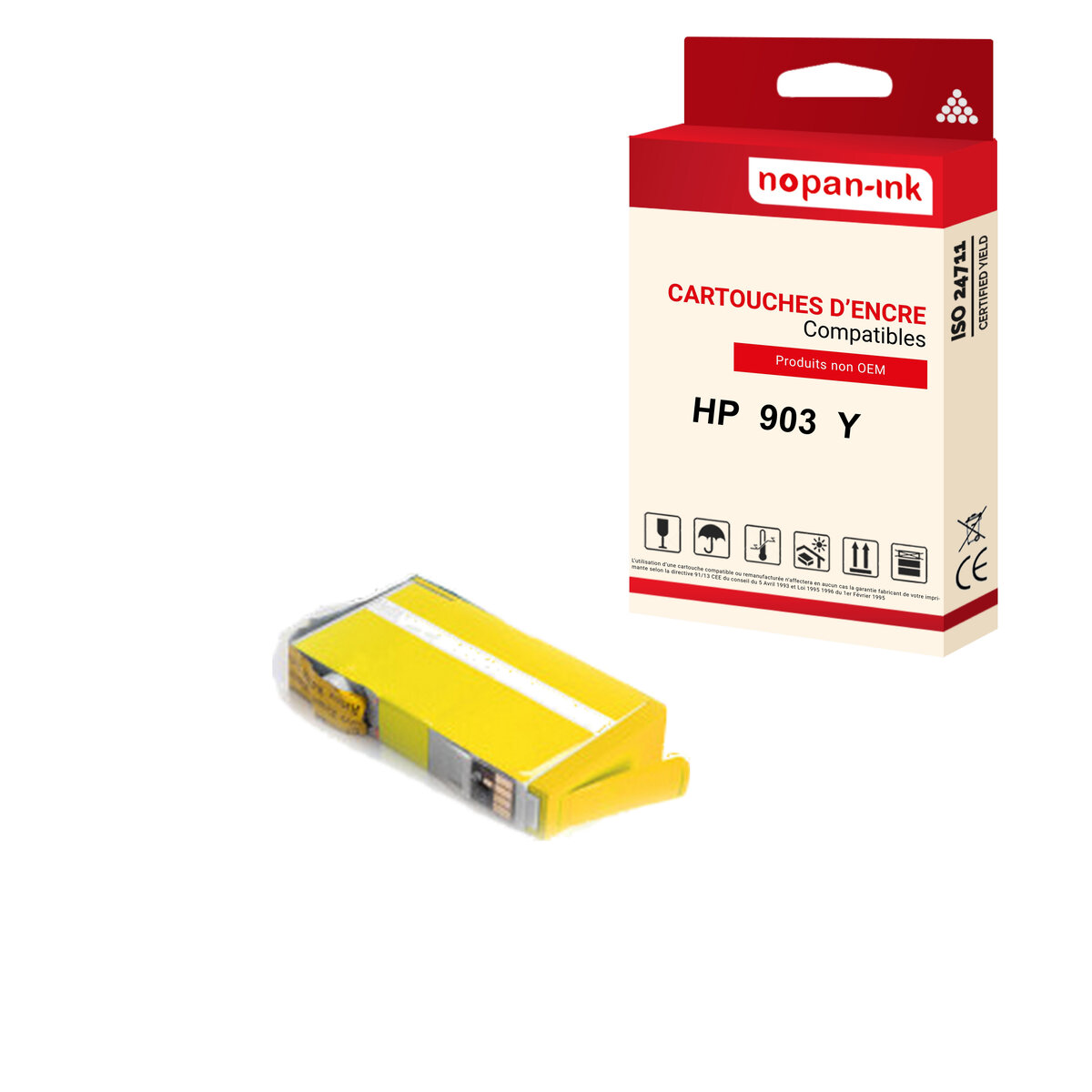 Cartouche Compatible HP 903 XL Cyan - Marque NOPAN-INK - Pour Imprimantes HP OfficeJet Série 6900/6860 - Neuf