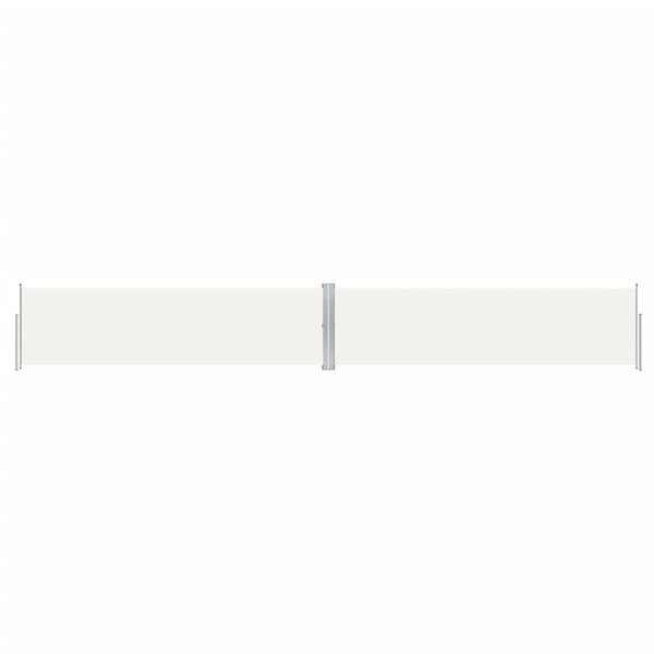 vidaXL Auvent latéral rétractable Crème 140x1000 cm