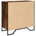 vidaXL Buffet chêne fumé 78x35 5x74 5 cm bois d'ingénierie
