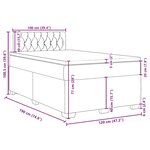 vidaXL Sommier à lattes de lit avec matelas rose 120x190 cm velours