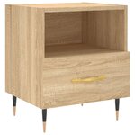 vidaXL Tables de chevet 2 Pièces chêne sonoma 40x35x47 5 cm