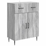 vidaXL Buffet Sonoma gris 66 x 34 5 x 89 5 cm Bois d'ingénierie