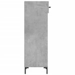 vidaXL Armoire à chaussures gris béton 30x35x105 cm bois d'ingénierie