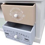 vidaXL Meuble TV en style français Bois