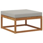 vidaXL Pouf d'Extérieur Bois d'Acacia Massif Naturel