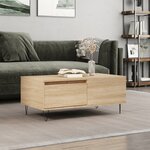 vidaXL Table basse Chêne sonoma 90x50x36 5 cm Bois d'ingénierie