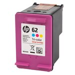 Cartouche d'encre authentique HP 62 Couleur - programme SECOND