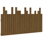 vidaXL Tête de lit murale Marron miel 146 5x3x80 cm Bois massif de pin