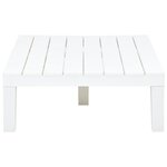 vidaXL Salon de jardin 5 Pièces Plastique Blanc
