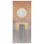 vidaXL Rideau de porte anti-insectes multicolore 200 x 90 cm Bambou
