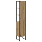 Cabinet de salle de bain vidaXL Chêne Artisan 33x33x185 5 cm Bois d'ingénierie