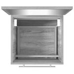 vidaXL Armoire de salle de bain avec miroir Sonoma gris 41x38 5x48 cm