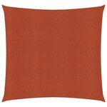 vidaXL Voile d'ombrage 160 g/m² carré terre cuite 2 5x2 5 m PEHD