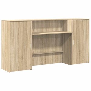 vidaXL Bureau réception chêne sonoma 200x50x103 5 cm bois d'ingénierie