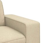 vidaXL Canapé 2 Pièces Crème 182 x 80 x 82 cm tissu
