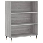 vidaXL Buffet haut Sonoma gris 69 5x34x180 cm Bois d'ingénierie