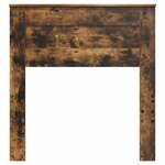vidaXL Tête de lit avec tête de lit Chêne fumé 80 cm Bois d'ingénierie