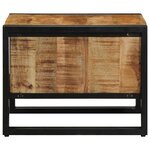 vidaXL Table basse 50x50x38 cm bois de manguier massif brut