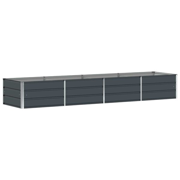 vidaXL Jardinière Anthracite 320 x 80 x 45 cm Acier