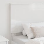 vidaXL Tête de lit Blanc brillant 80 cm Bois d'ingénierie