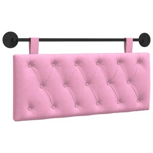 vidaXL Tête de lit suspendue Rose Tissu