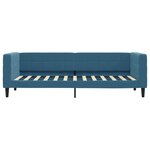 vidaXL Lit de jour avec lit gigogne bleu 80x200 cm velours