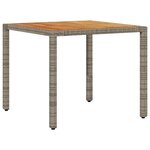 vidaXL Ensemble de salle à manger de jardin de 3 pièces avec coussins gris en rotin synthétique