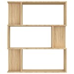 vidaXL Bibliothèque/Séparateur de pièce Chêne sonoma Bois d’ingénierie
