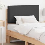 vidaXL Tête de lit capitonnée Gris Naturel et Foncé 80 cm Pin massif