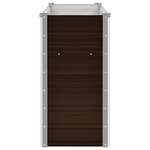 vidaXL Lit surélevé de jardin Marron 100x40x77 cm Acier galvanisé