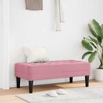 vidaXL Banc Rose 113 x 57 x 39 cm Velours