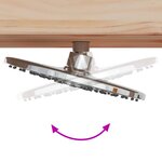 vidaXL Douche d'extérieur 226 cm Naturel