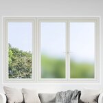 vidaXL Films pour fenêtre 3 Pièces statique dépoli gris PVC