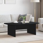 vidaXL Table basse Noir 93 x 53 x 33 cm Bois d'ingénierie