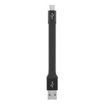 TNB Câble USB Micro USB porte-clés pour charge - Noir