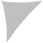 vidaXL Voile d'ombrage gris clair 3x4x5 m 100  polyester oxford