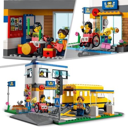 Lego 60329 city une journée d'école jouet de construction bus 2