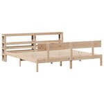 vidaXL Cadre de lit sans matelas 200x200 cm bois massif de pin
