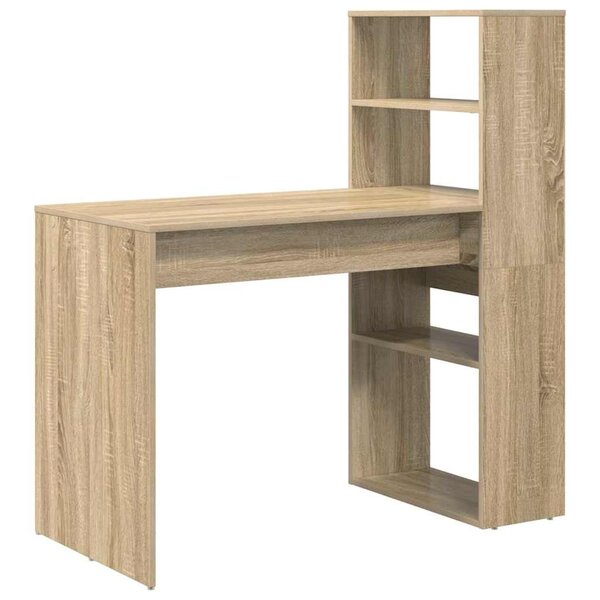 vidaXL Bureau Chêne sonoma 113 x 54 x 120 cm Bois d'ingénierie