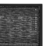 vidaXL Canapé sectionnel avec coussin Résine tressée Anthracite