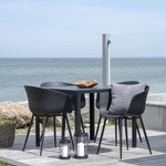 2 Fauteuils de jardin noir RODA