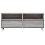 vidaXL Meuble TV sonoma gris 100x34 5x44 5 cm bois d'ingénierie