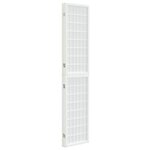 vidaXL Cloison de séparation pliable 3 panneaux 120x170 cm Blanc